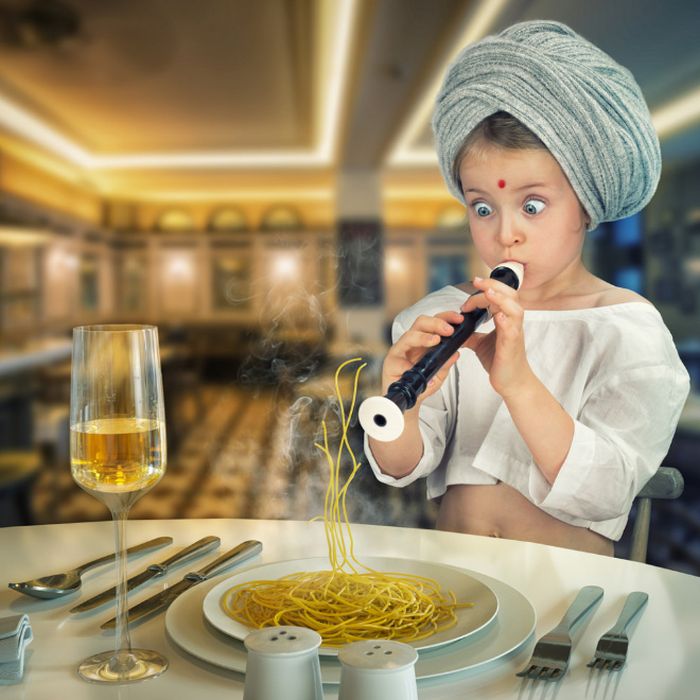Dad Photoshops His Kids Into Funny Situations (20 pics)