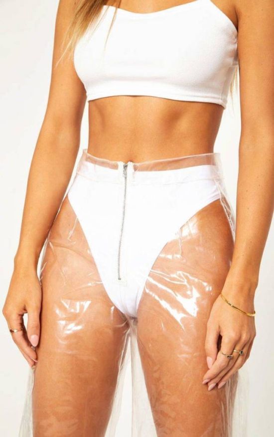 The Fully Transparent Trousers For Girls (8 pics)