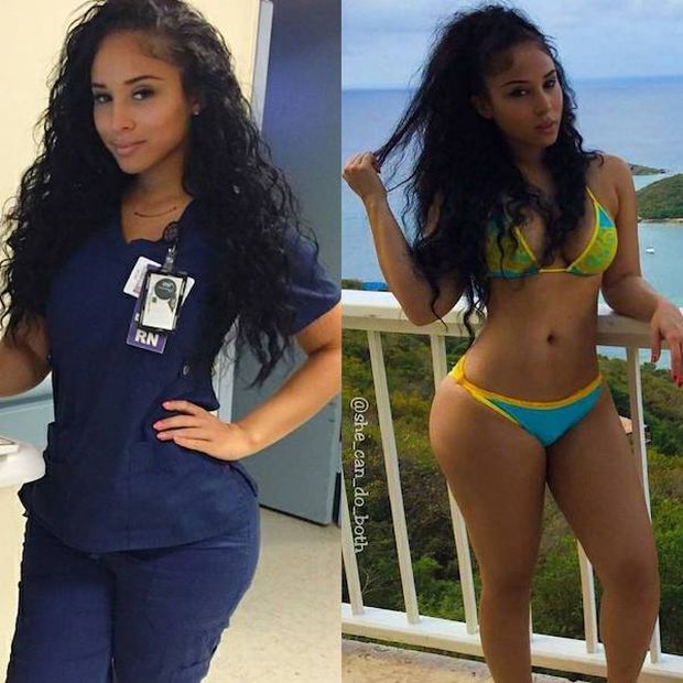 Girls With And Without Uniforms (26 pics)