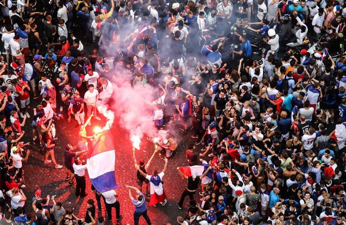 French Fans Start Riots After France Wins World Cup (25 pics)