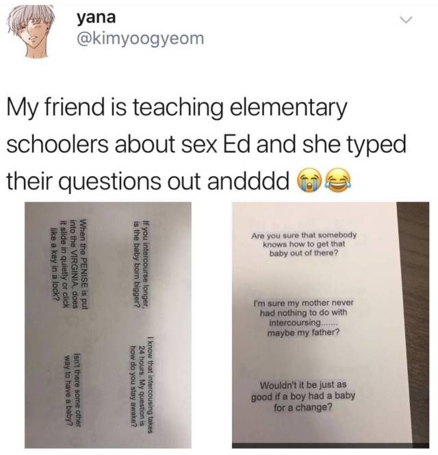 Sex Ed Questions That Don’t Make Any Sense At All (3 pics)