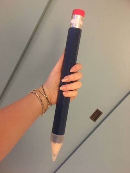 A Large Pencil Is An Ultimate Trolling Instrument (9 pics)