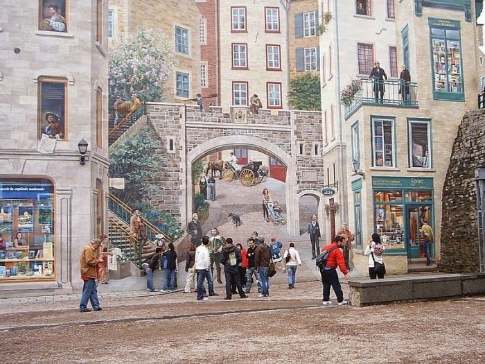 Beautiful Murals On The Streets Of Quebec (11 pics)