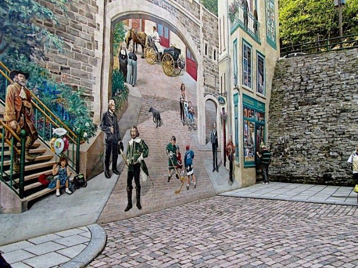 Beautiful Murals On The Streets Of Quebec (11 pics)