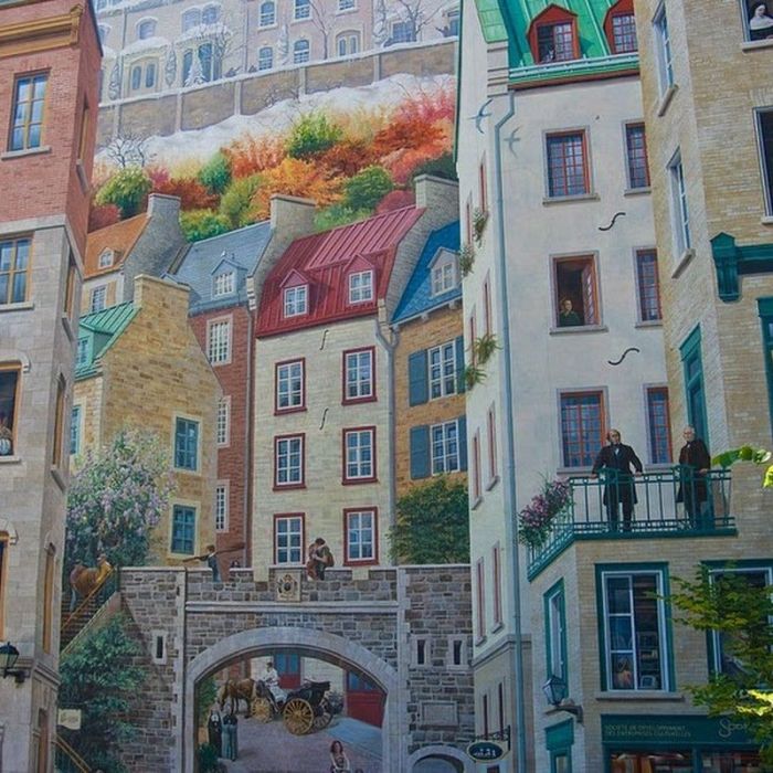 Beautiful Murals On The Streets Of Quebec (11 pics)
