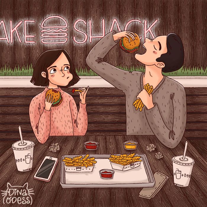 Joys Of Couple’s Life In Heartwarming Illustrations (15 pics)