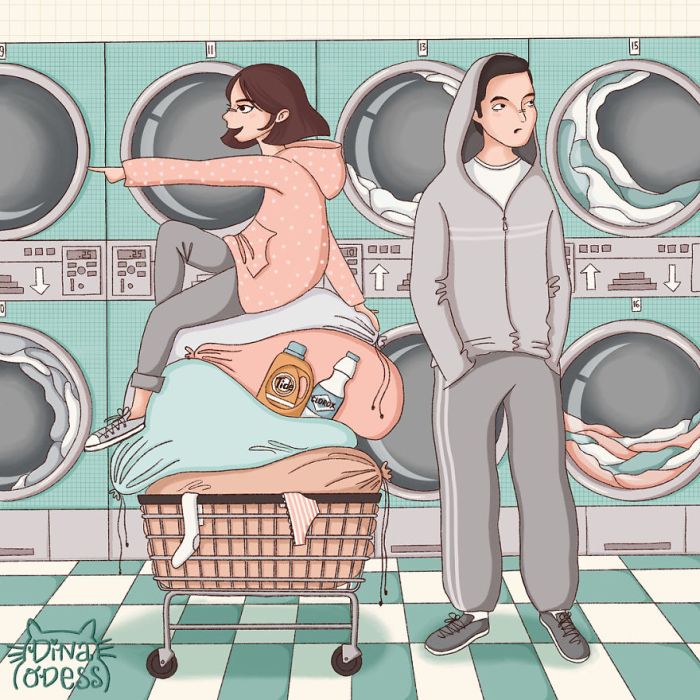 Joys Of Couple’s Life In Heartwarming Illustrations (15 pics)