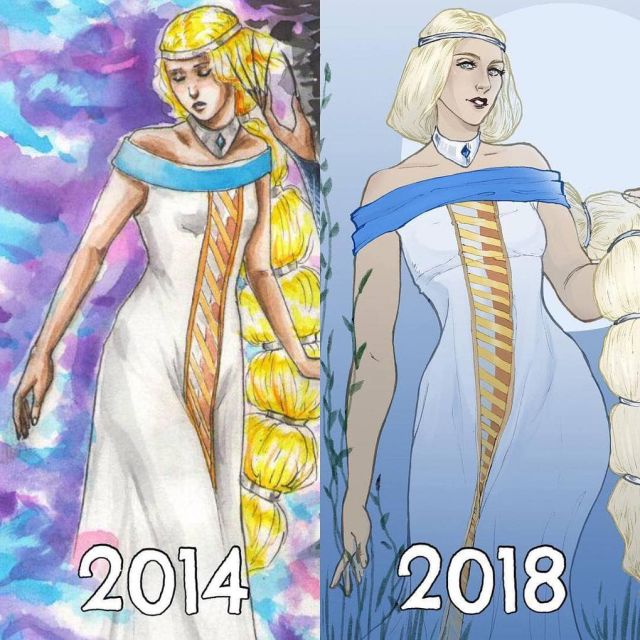 Artists Redrawing Their Old Work (29 pics)