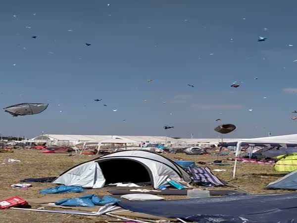 Mini-Tornado At Festival In Germany