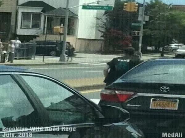 Road Rage Street Fight July 2018 - Brooklyn
