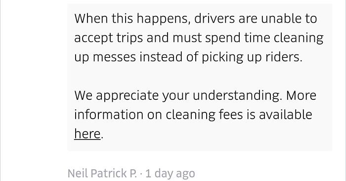 Uber Scams A Rider For $157 Cleaning Fee (29 pics)