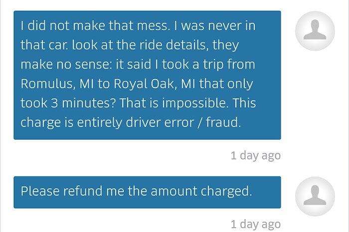 Uber Scams A Rider For $157 Cleaning Fee (29 pics)