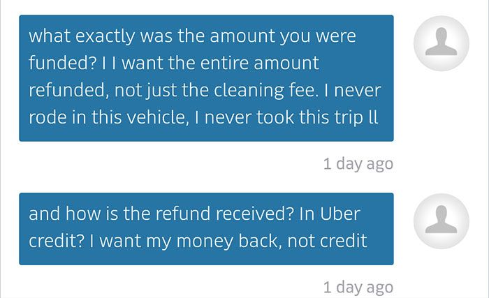 Uber Scams A Rider For $157 Cleaning Fee (29 pics)