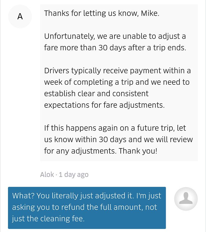 Uber Scams A Rider For $157 Cleaning Fee (29 pics)