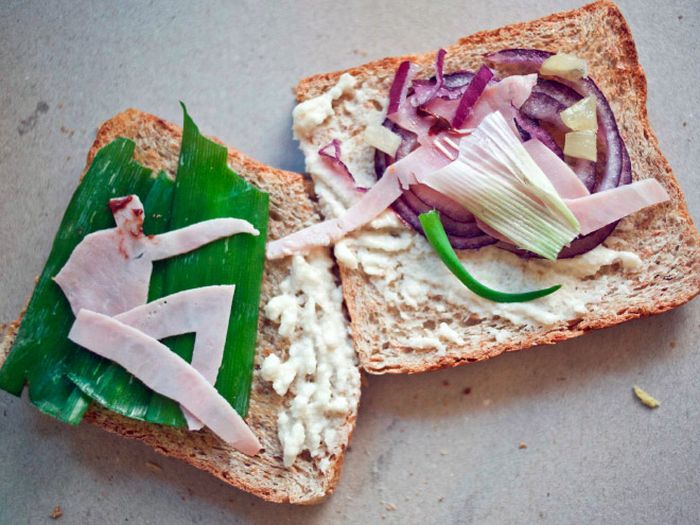 Twitter Users Rebuild Famous Paintings With Sandwiches (22 pics)