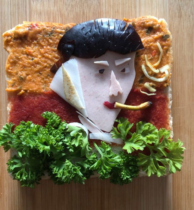 Twitter Users Rebuild Famous Paintings With Sandwiches (22 pics)