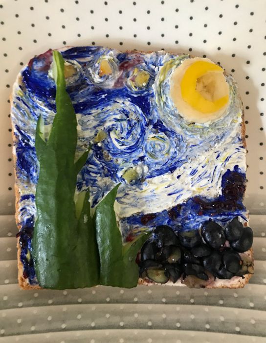 Twitter Users Rebuild Famous Paintings With Sandwiches (22 pics)