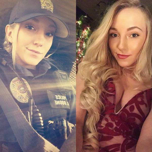 Girls With And Without Their Uniform (36 pics)