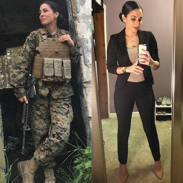 Girls With And Without Their Uniform (36 pics)