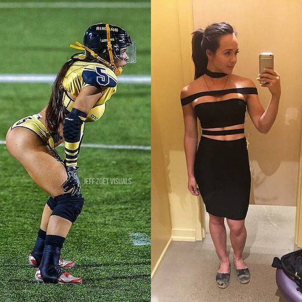 Girls With And Without Their Uniform (36 pics)