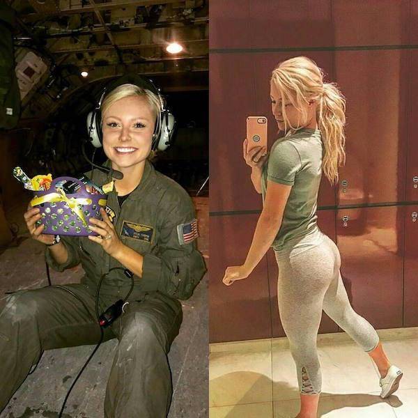 Girls With And Without Their Uniform (36 pics)