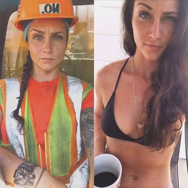 Girls With And Without Their Uniform (36 pics)