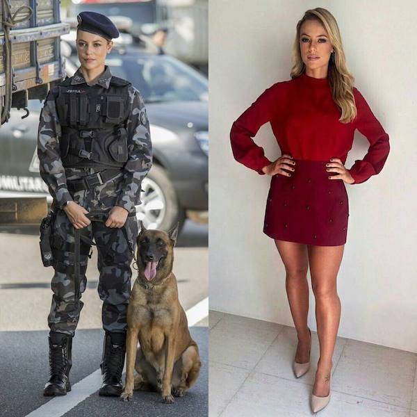Girls With And Without Their Uniform (36 pics)