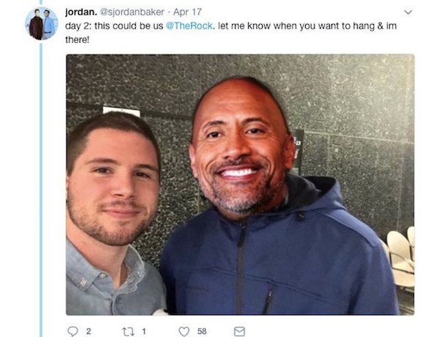 Guy Spends 100 Straight Days Asking The Rock To Hang With Him On Twitter (28 pics)