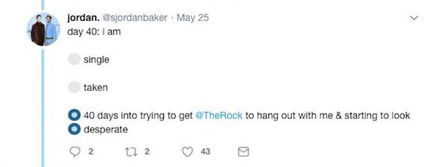 Guy Spends 100 Straight Days Asking The Rock To Hang With Him On Twitter (28 pics)