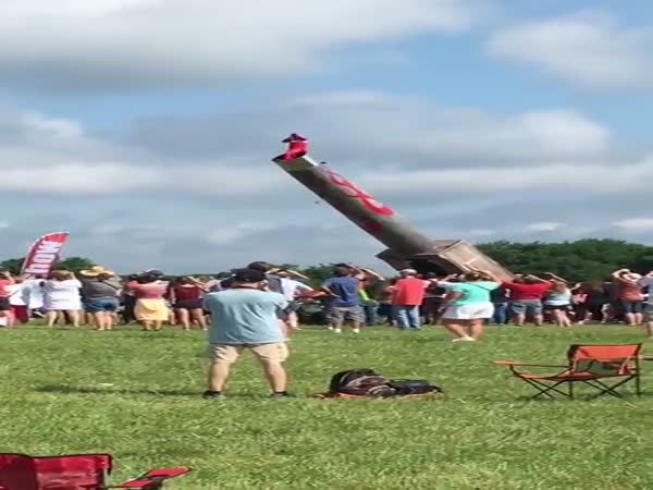 This Guy's Fail Right As A Cannon Is Being Launched Is Funny