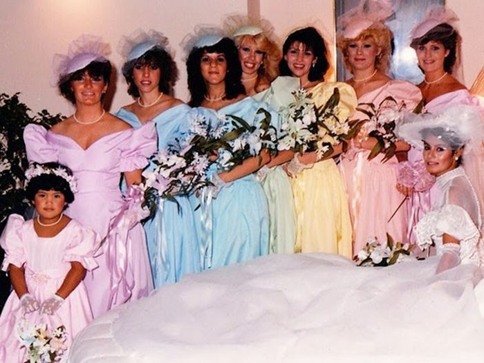 Vintage Bridesmaids Dresses (21 pics)