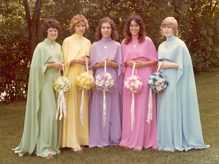 Vintage Bridesmaids Dresses (21 pics)