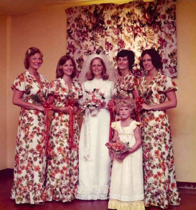 Vintage Bridesmaids Dresses (21 pics)