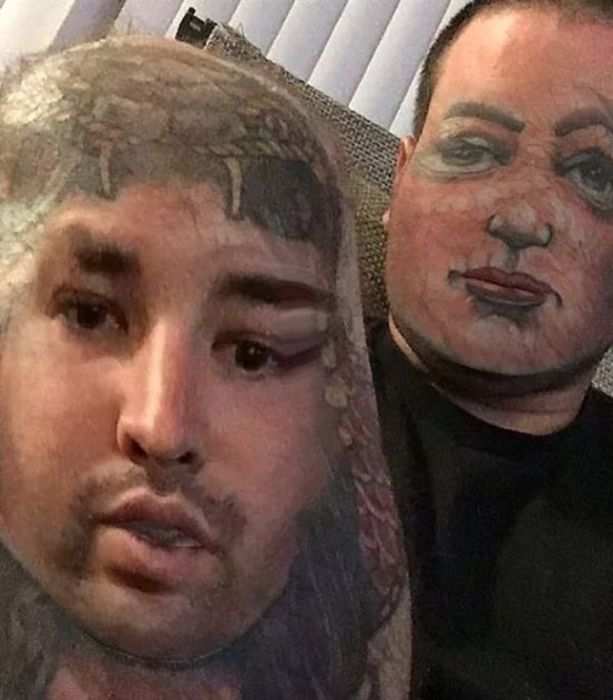 Tattoo Face Swaps (19 pics)