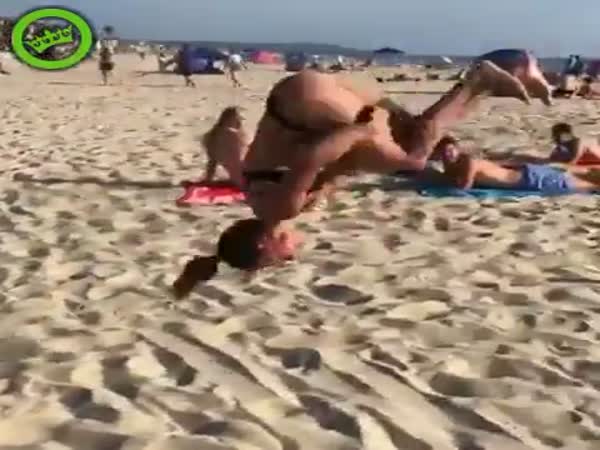 Girl Shows Her Acrobatic Skills