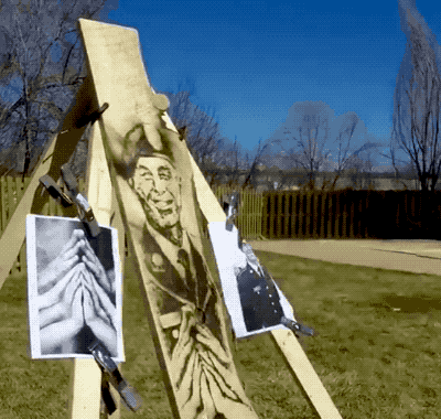Fallen Soldier Tribute From Magnified Light Rays (10 gifs)