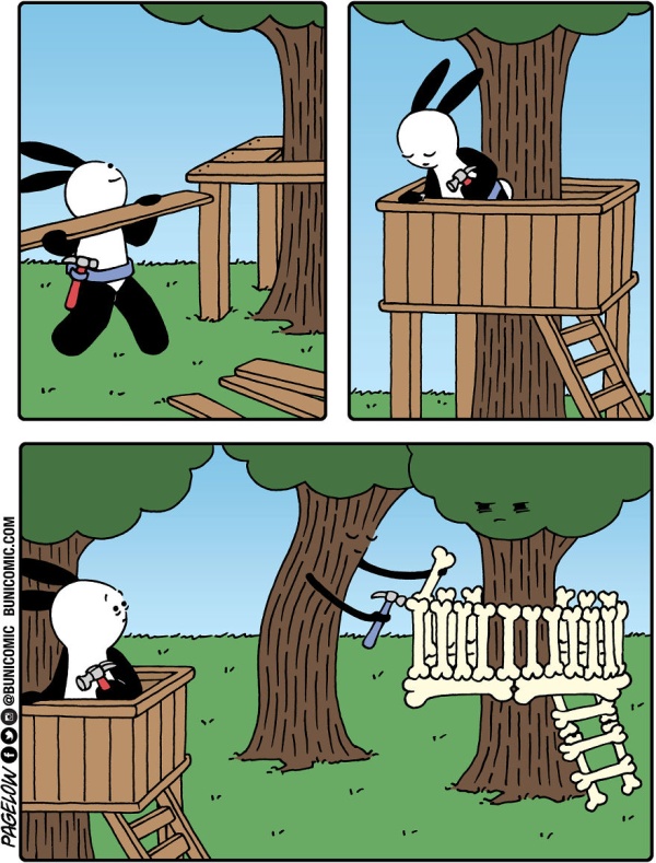 Bunny Comics That Often Don't End Well (25 pics)