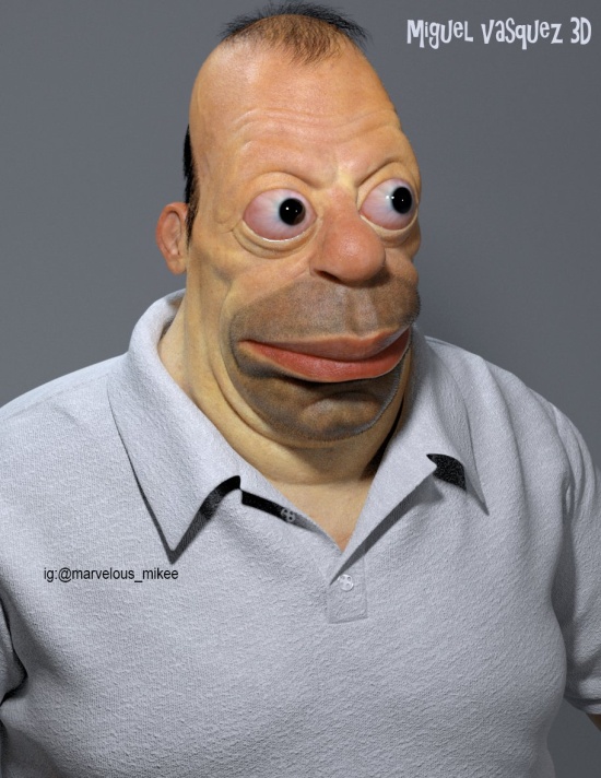 So Homer Simpson Would Look In Real Life (5 pics)