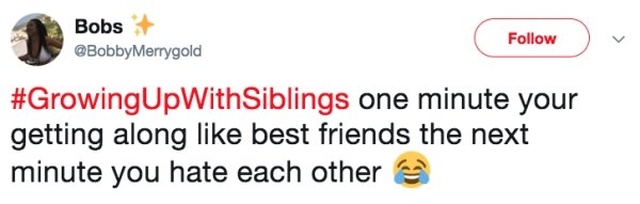 Tweets That Everyone With A Sibling Can Relate To (23 pics)