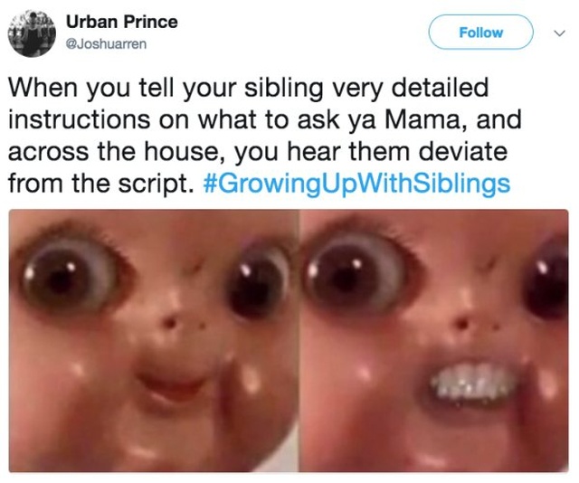 Tweets That Everyone With A Sibling Can Relate To (23 pics)