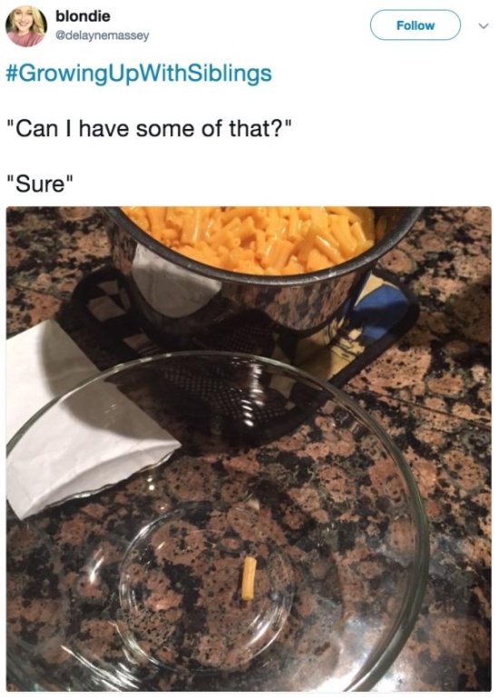 Tweets That Everyone With A Sibling Can Relate To (23 pics)