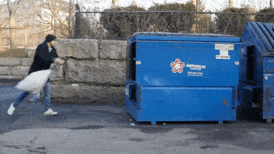 People And Trash (16 gifs)