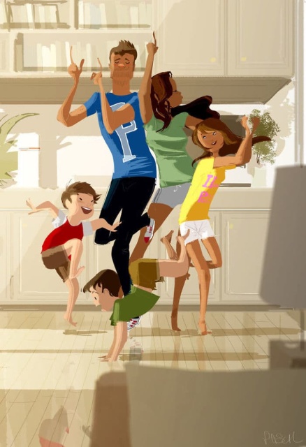 Husband Turns Everyday Moments with His Wife into Heartwarming Illustrations (22 pics)
