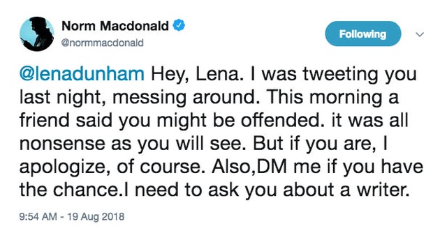 Norm Macdonald Spent His Weekend Correcting Lena Dunham (11 pics)