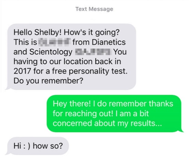 Girl Trolled A Scientologist Who Sent Her A 'Wrong Number' Text (6 pics)