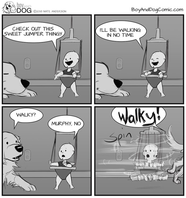 Father Illustrates The Friendship Between His Tiny Baby And Giant Dog (20 pics)