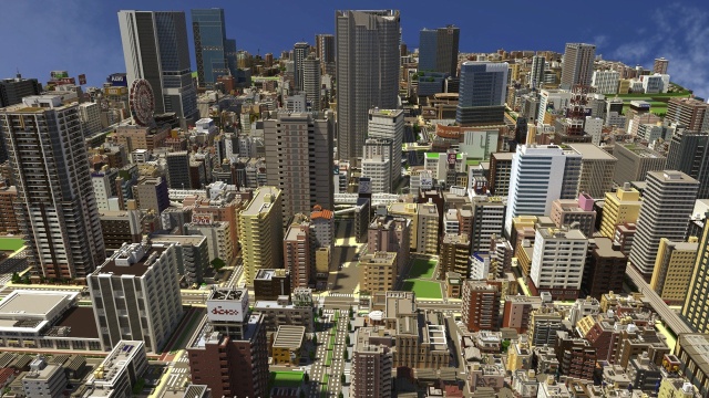 Gamer From Japan Builds A City In Minecraft (4 pics)