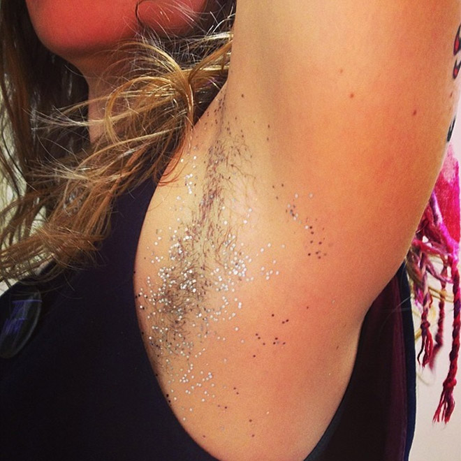 Glitter Armpits: Awkward Instagram Beauty Trend (20 pics)