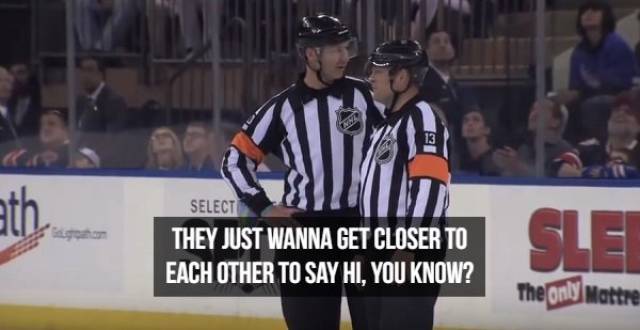 NHL Referees Don’t Filter What They Say (18 pics)