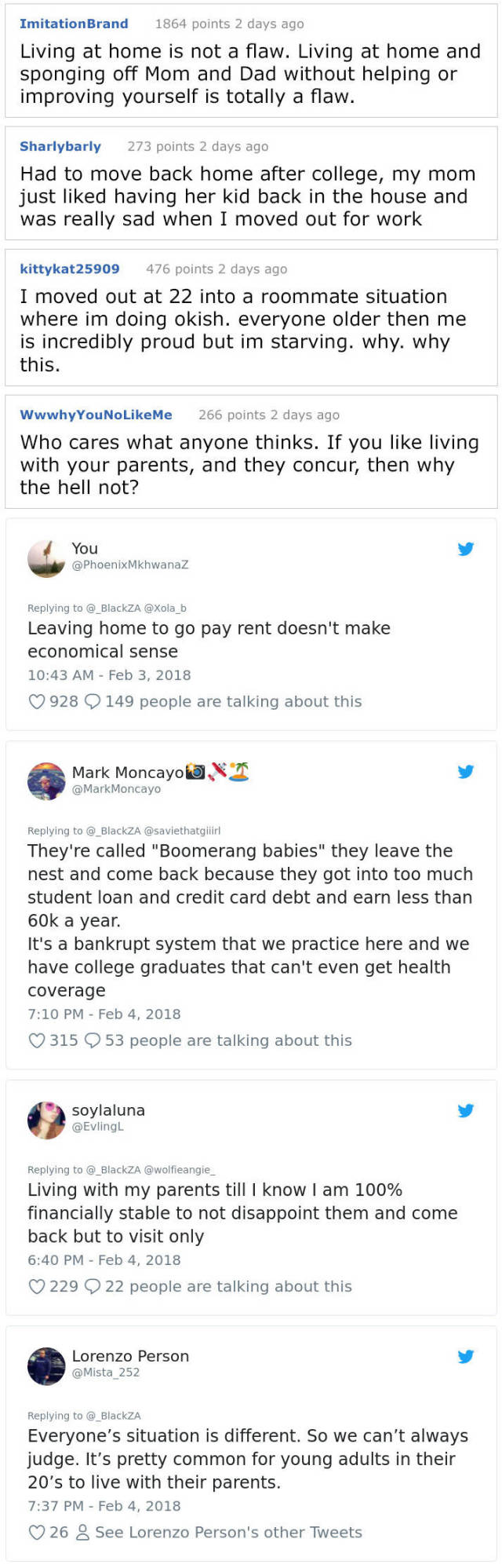 Millenials Argue Why It Should Be Normal To Live With Parents When You Are Still Young (4 pics)